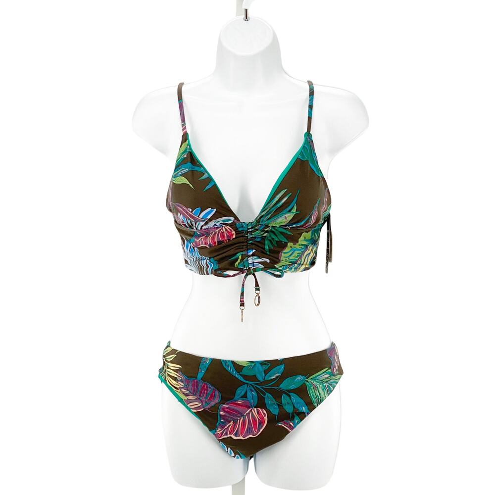 NEW Soluna Over the Moon Cinch Bikini Top Bottom M